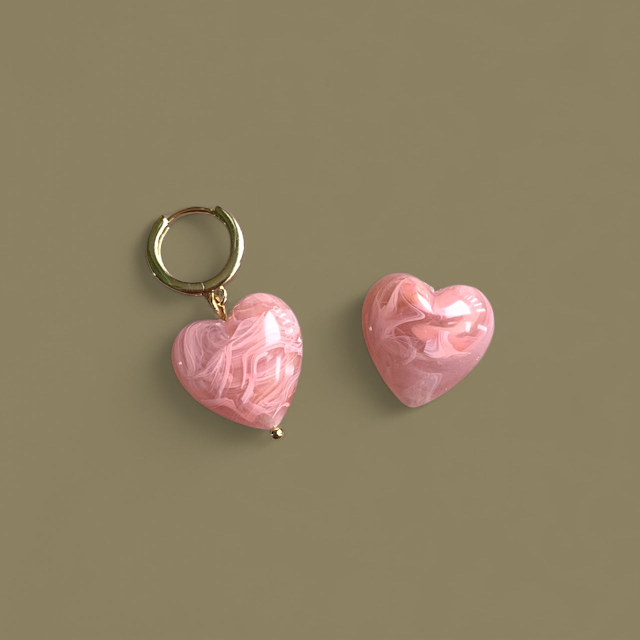 Boucles d'oreilles Olivia MM - Vieux rose