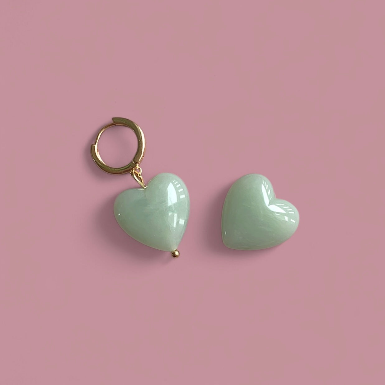 Boucles d'oreilles Olivia MM - Vert aventurine