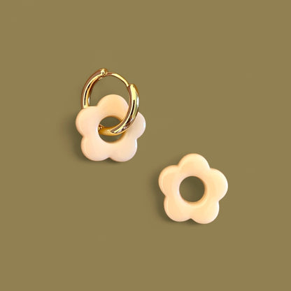 Boucles d'oreilles Billie MM - Abricot clair