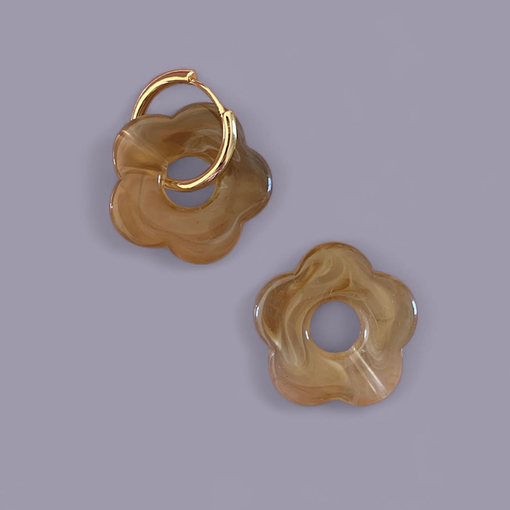 Boucles d'oreilles Billie GM - Taupe