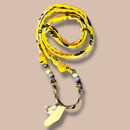 Cordon de téléphone bandana - Jaune