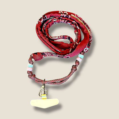 Cordon de téléphone bandana - Brique