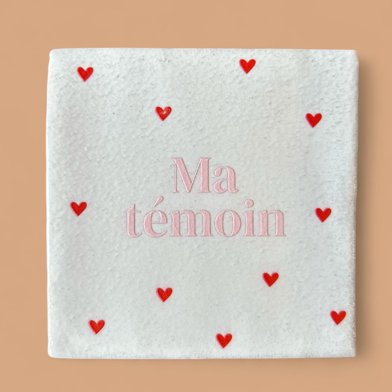 Carreau à accrocher - Témoin coeurs