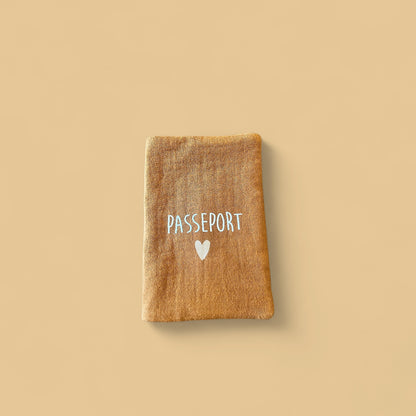 Protège passeport caramel - Passeport