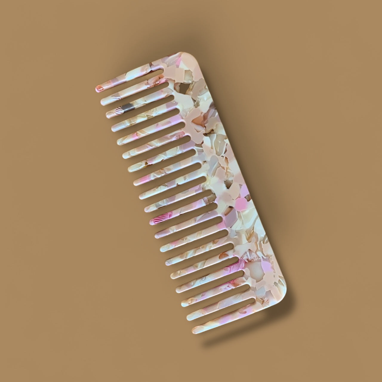 Peigne large - Multi rose