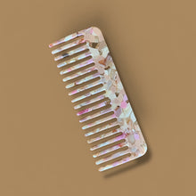 Peigne large - Multi rose