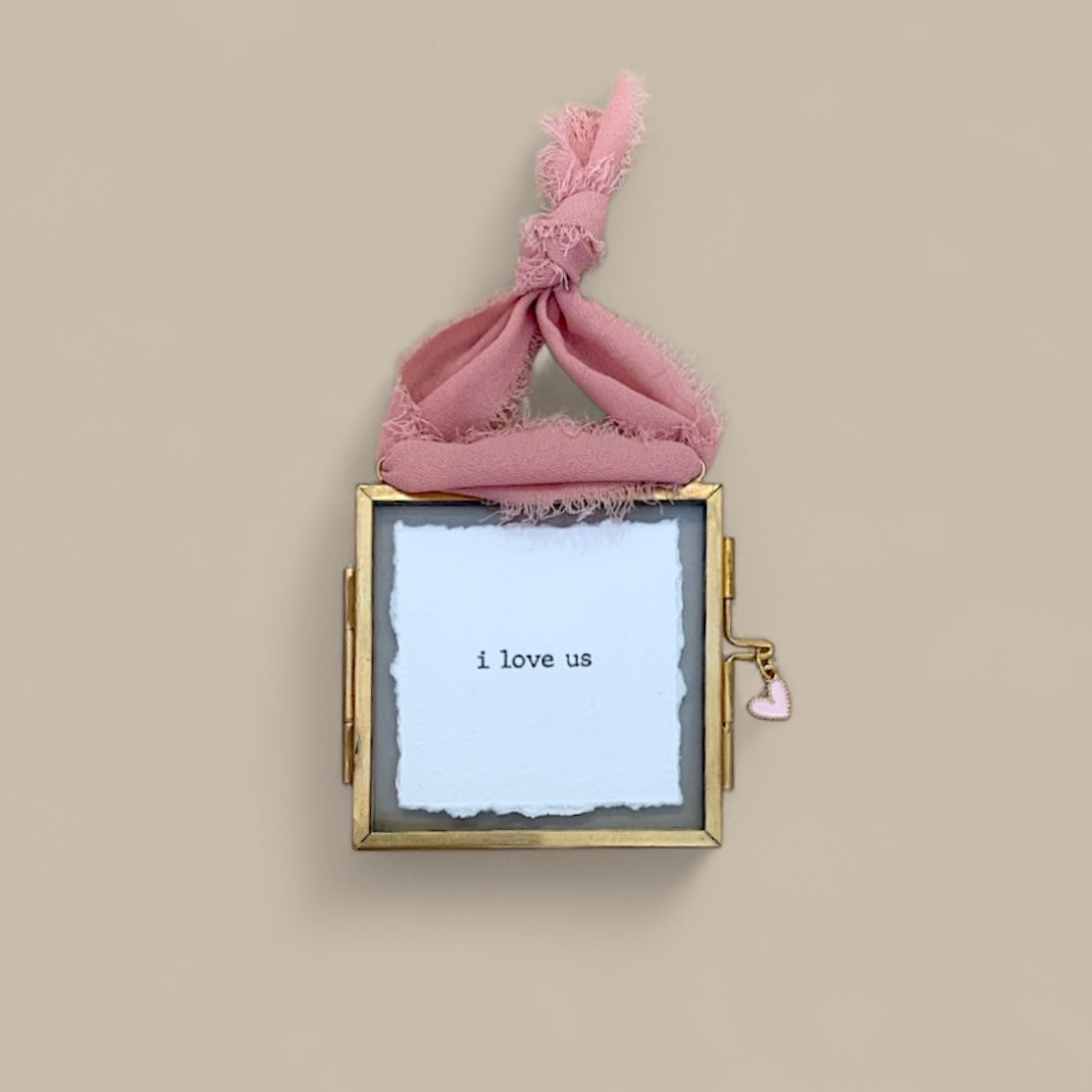 Mini cadre laiton - I love us