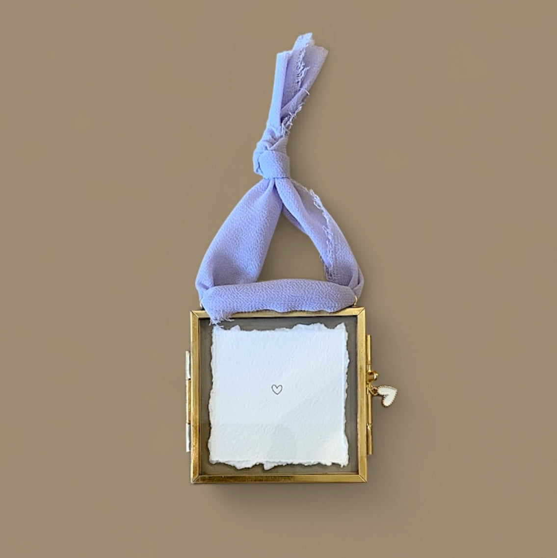 Mini cadre laiton - ♥ lilas