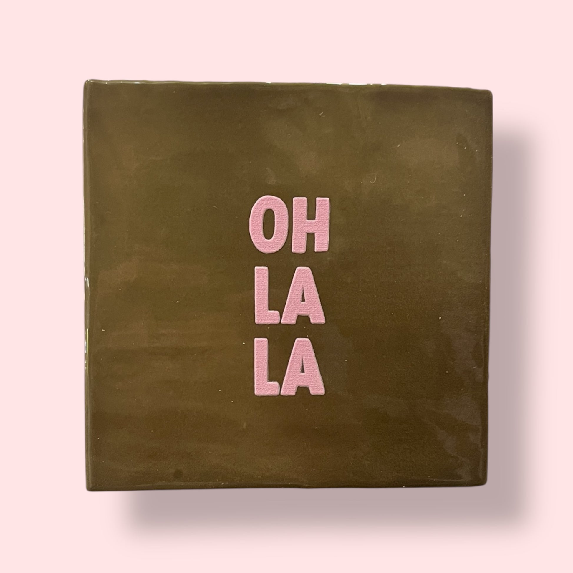 Carreau à accrocher - Oh la la (rose)