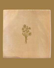 Carreau à accrocher - bouquet or