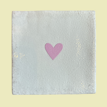 Carreau à accrocher - Coeur rose