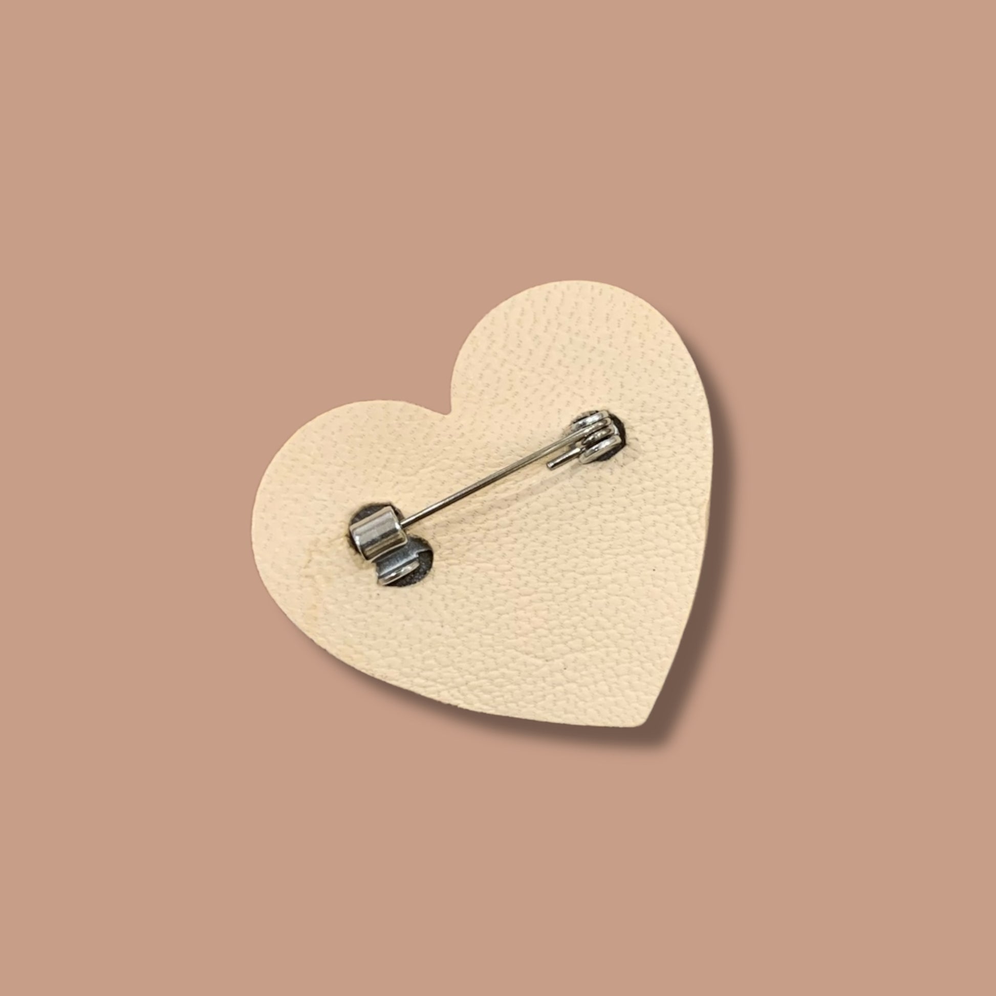 Broche coeur - Léopard