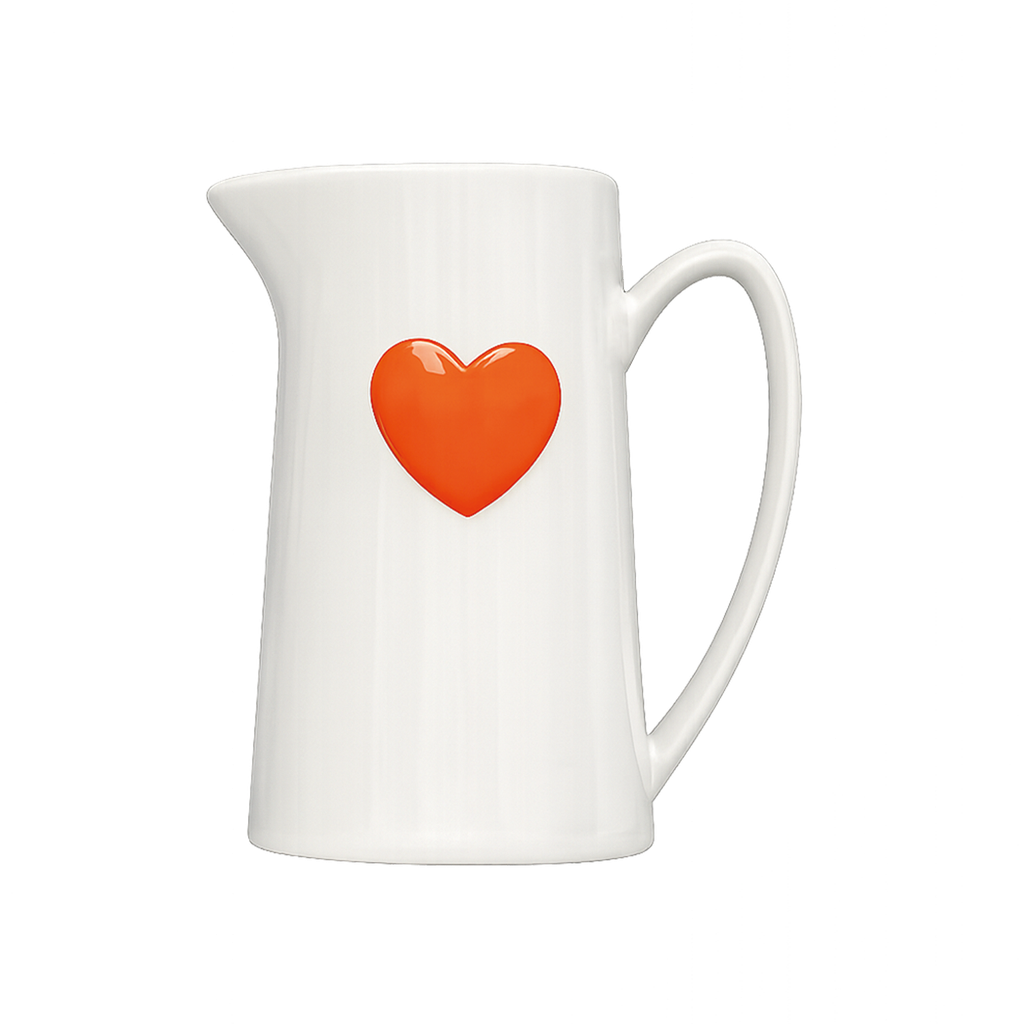 Pichet coeur orange Opjet