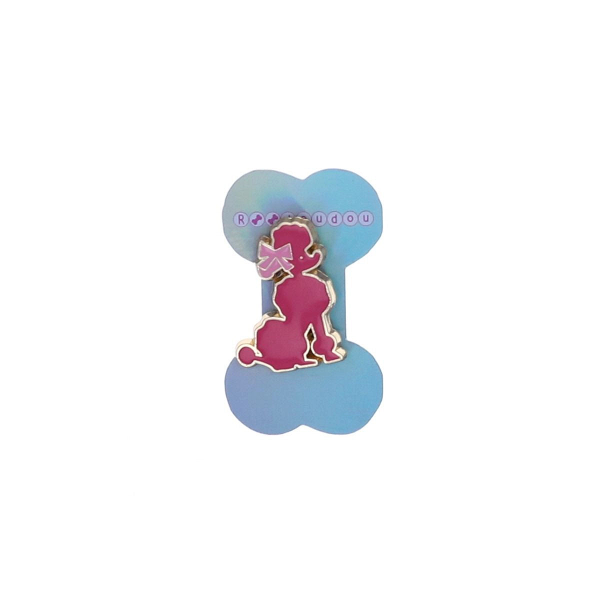 Pin's - Caniche royal rose
