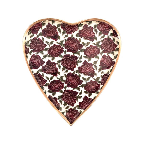 Plateau coeur - rose