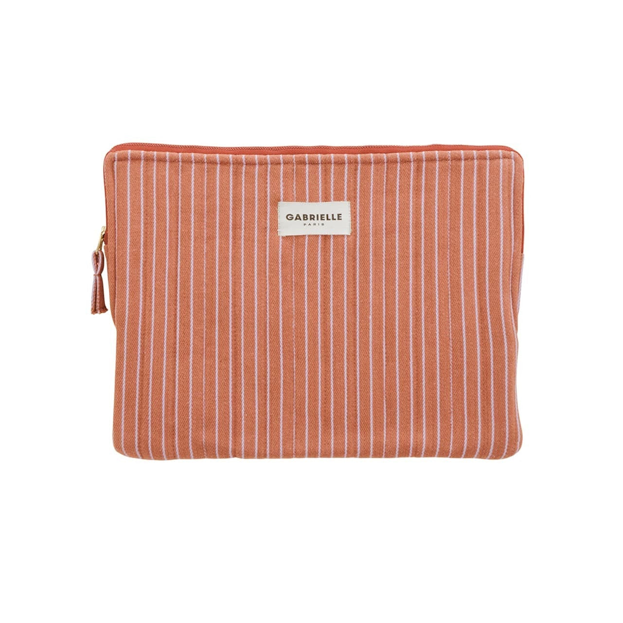 Pochette ordinateur Rayures Lilas Gabrielle