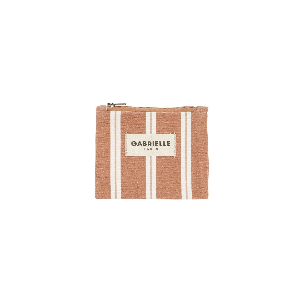 Porte monnaie rayures noisette Gabrielle