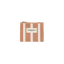 Porte monnaie rayures noisette Gabrielle