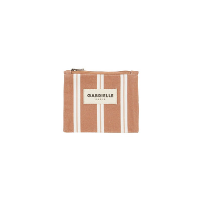 Porte monnaie rayures noisette Gabrielle
