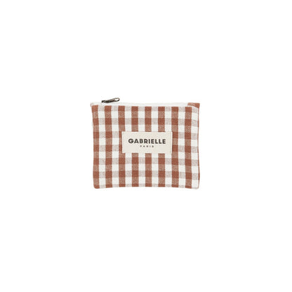 Porte monnaie vichy moka Gabrielle