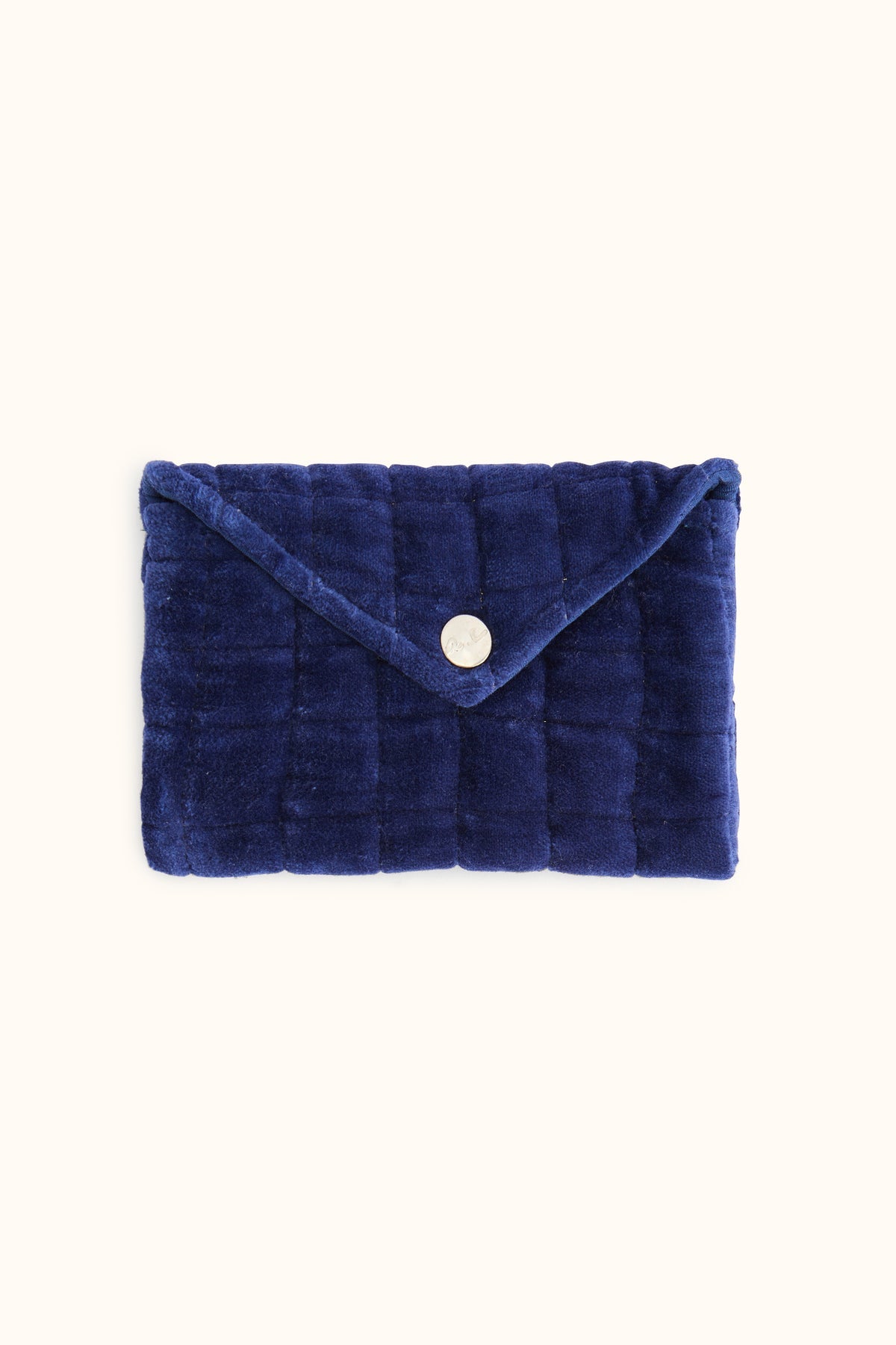 Enveloppe Ravi - Velours lisse Indigo
