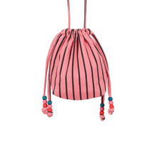 Sac Billie rayures funky pink