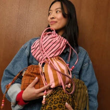 Sac Billie rayures funky pink 2