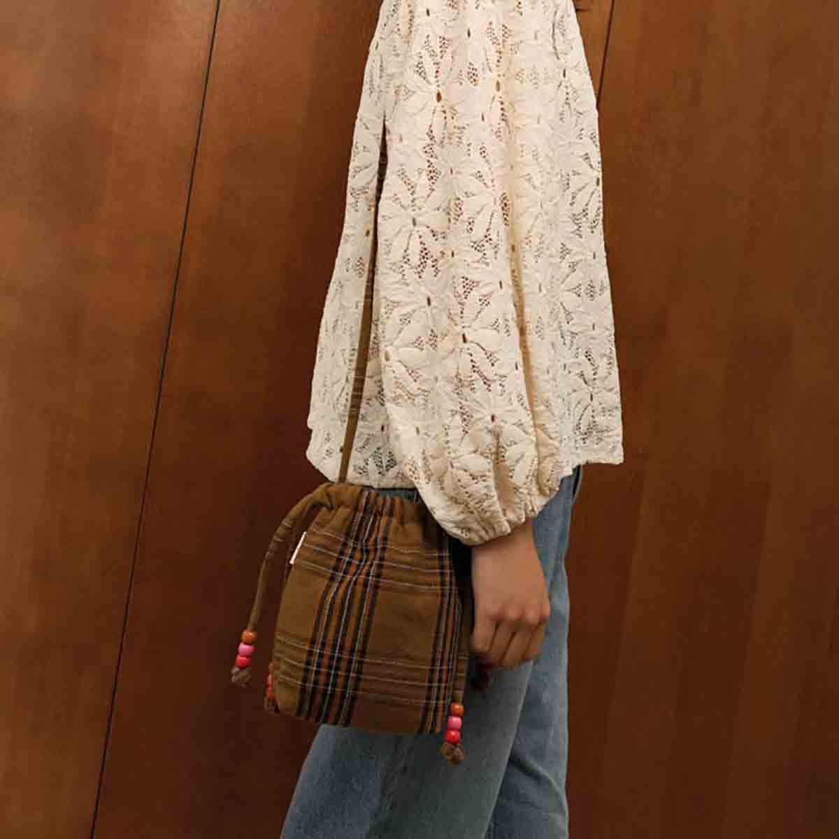 Sac Billie rayures tartan 2