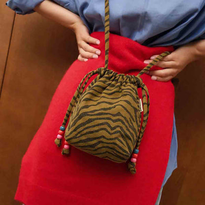 Sac Billie zèbre olive