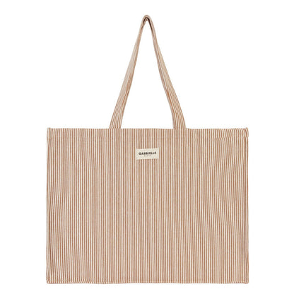 Sac week end rayures argile Gabrielle