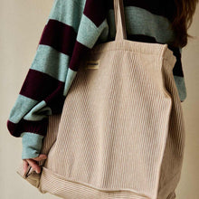 Sac week end rayures argile Gabrielle