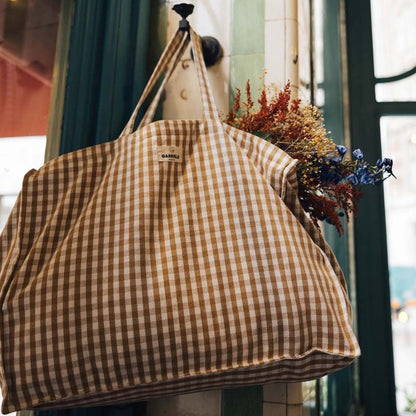 Sac weekend Vichy Camel Gabrielle