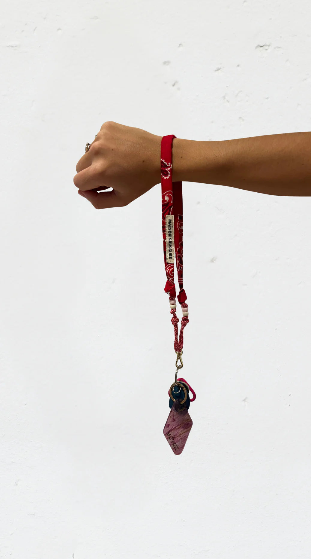 Mini cordon bandana - rouge