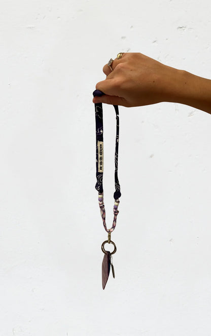 Mini cordon bandana - Violet intense