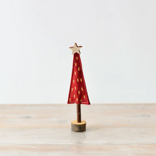 Petit sapin en feutrine - Rouge