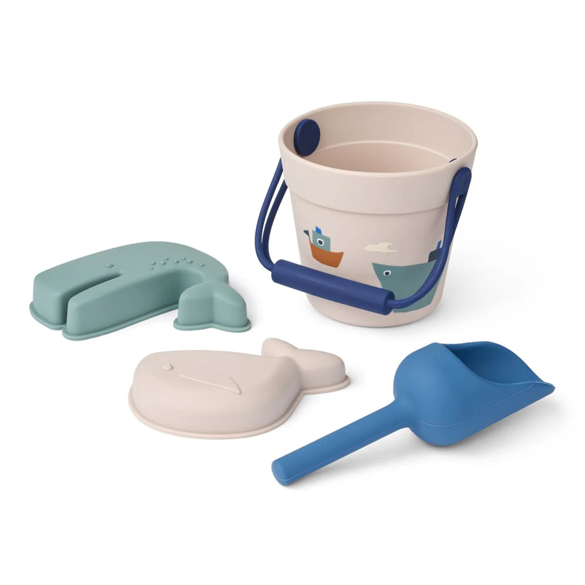 Set de plage bleu et beige Liewood