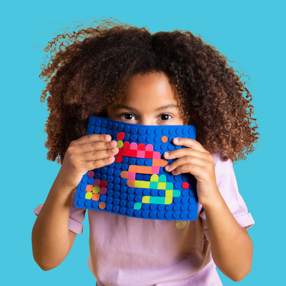 Silipop Bleu – jeu de mosaïques à clipser – SuperPetit