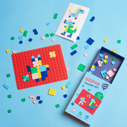 Silipop Rouge – jeu de mosaïques à clipser – SuperPetit