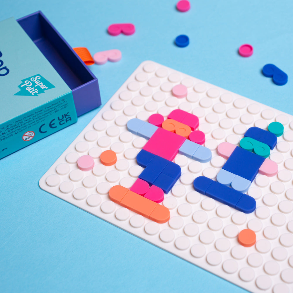 Silipop Blanc – jeu de mosaïques à clipser – SuperPetit