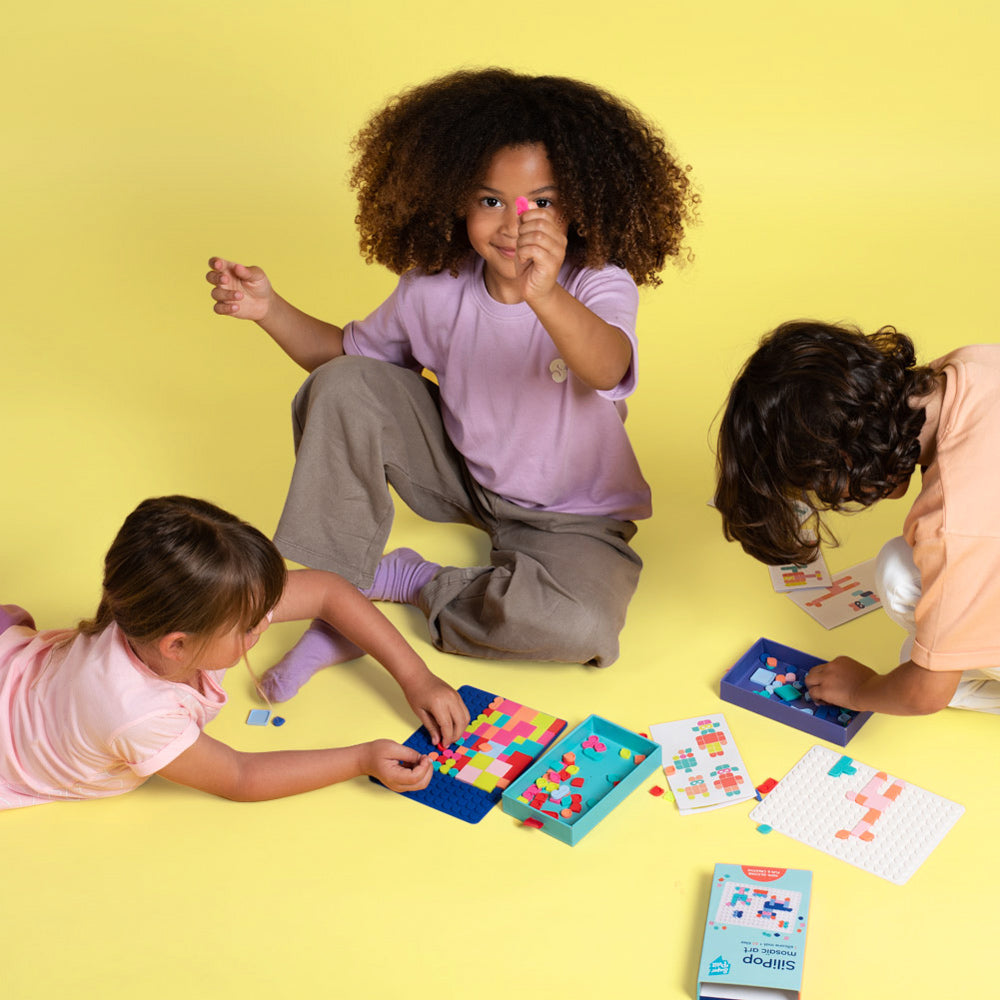 Silipop Blanc – jeu de mosaïques à clipser – SuperPetit