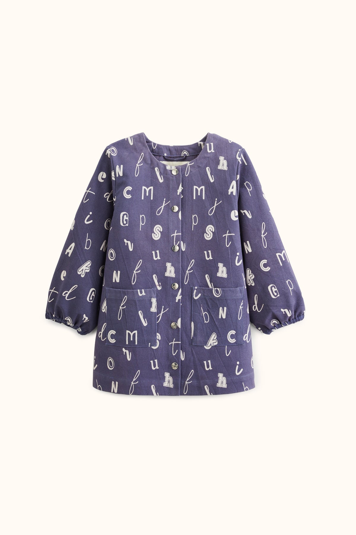 Tablier Talli - ABCD Indigo - 4 ans