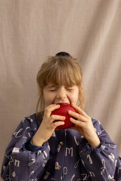Tablier Talli - ABCD Indigo - 4 ans