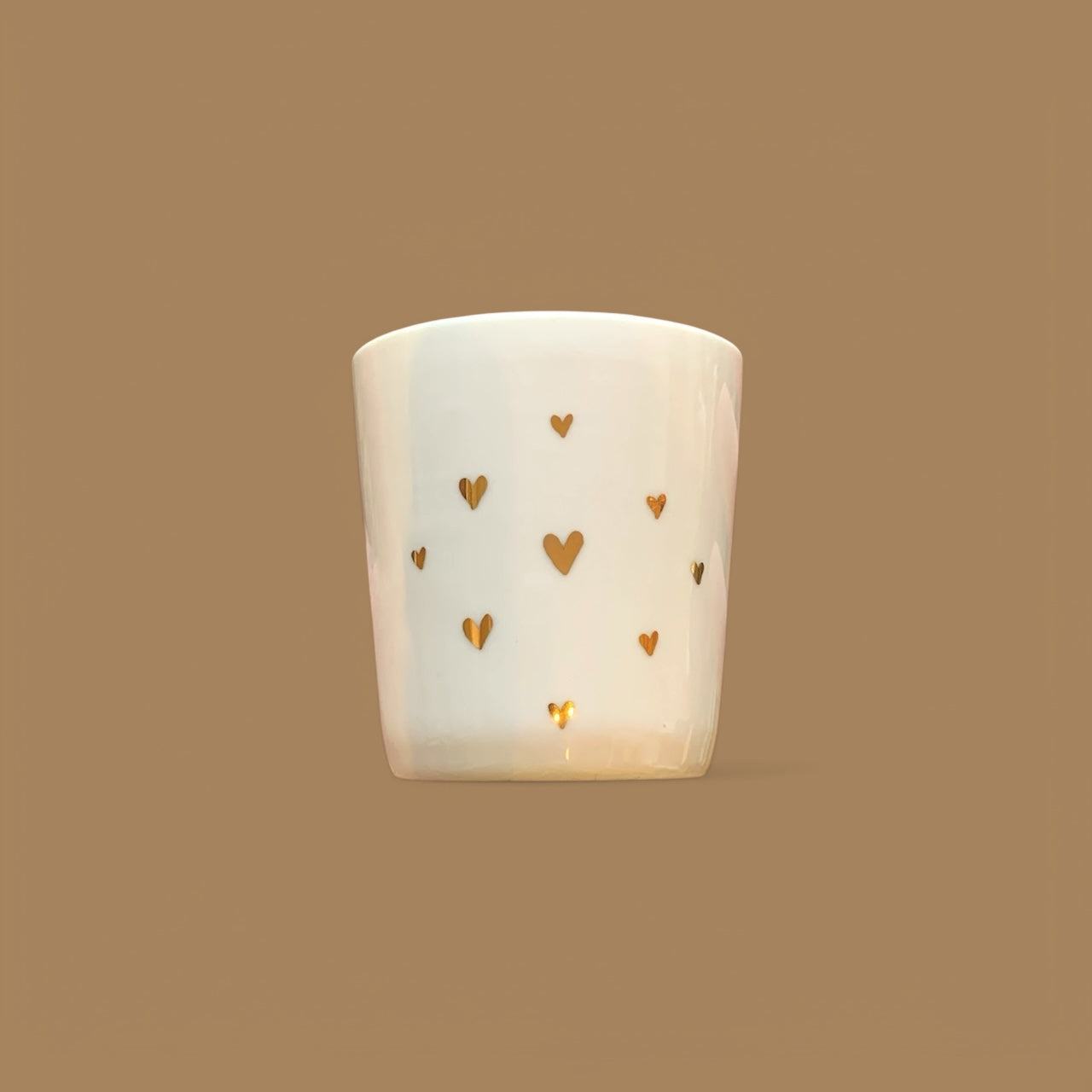 Petite Tasse - Coeurs dorés