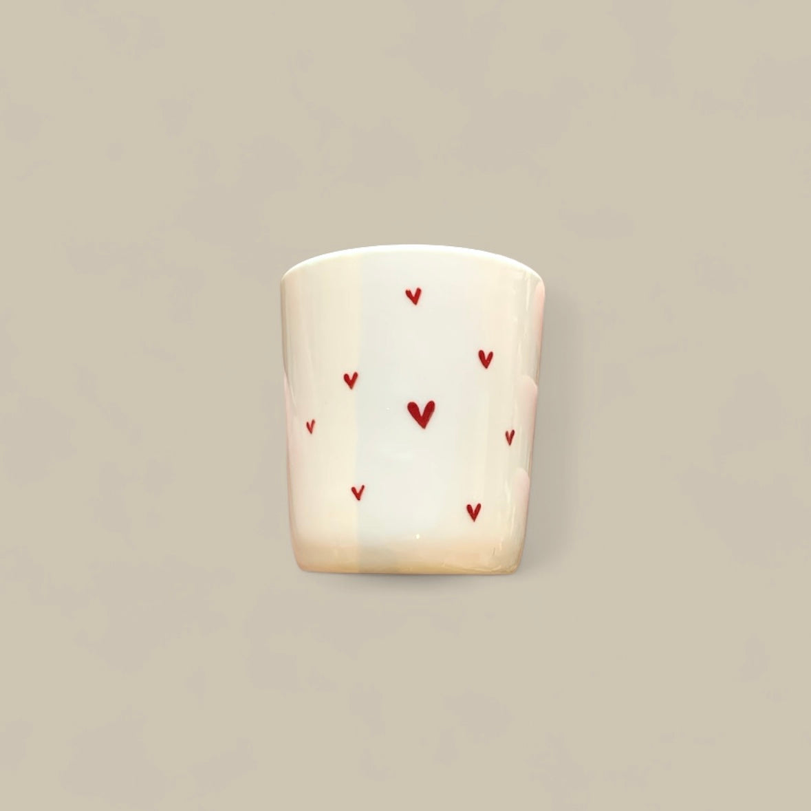 Petite Tasse - Coeurs rouges