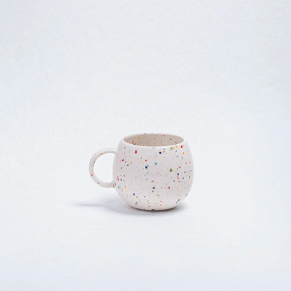 Tasse tachetée en céramique - Blanc 500 ml