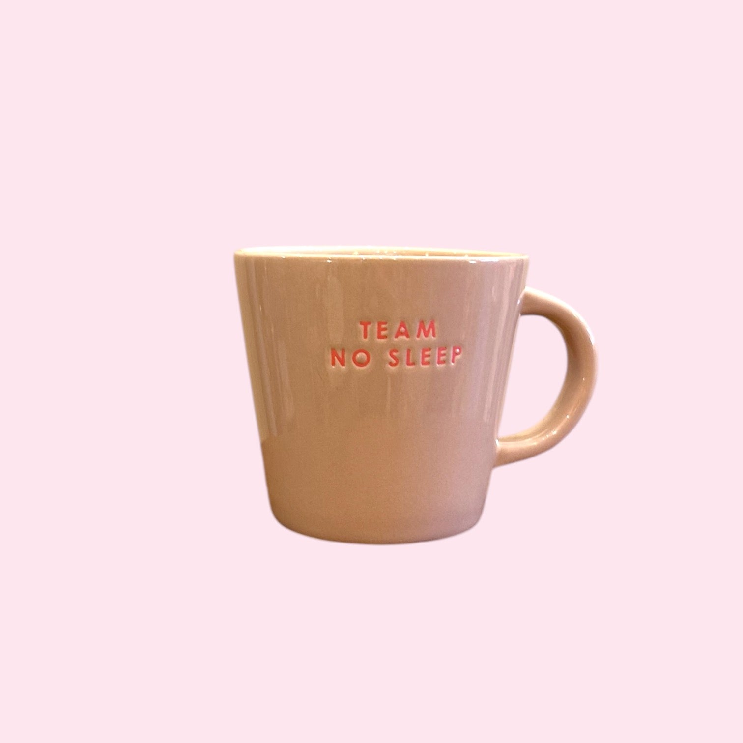 Tasse Beige et Rose MM - Team No Sleep