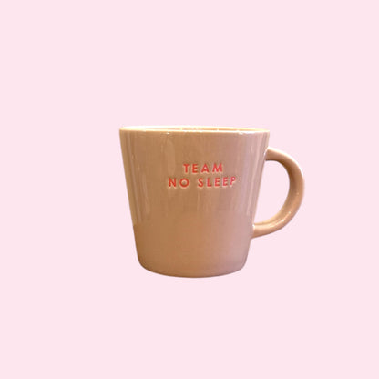 Tasse Beige et Rose MM - Team No Sleep