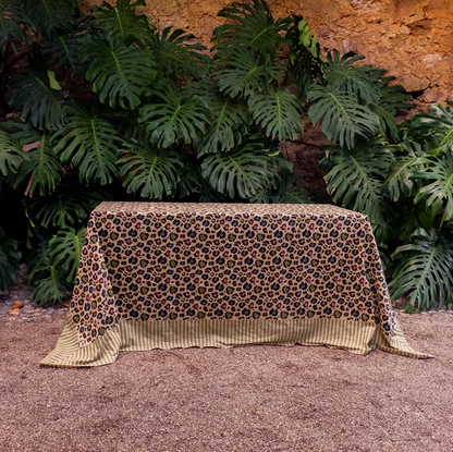 Tissu / Nappe - Léopard disco 160X350 cm