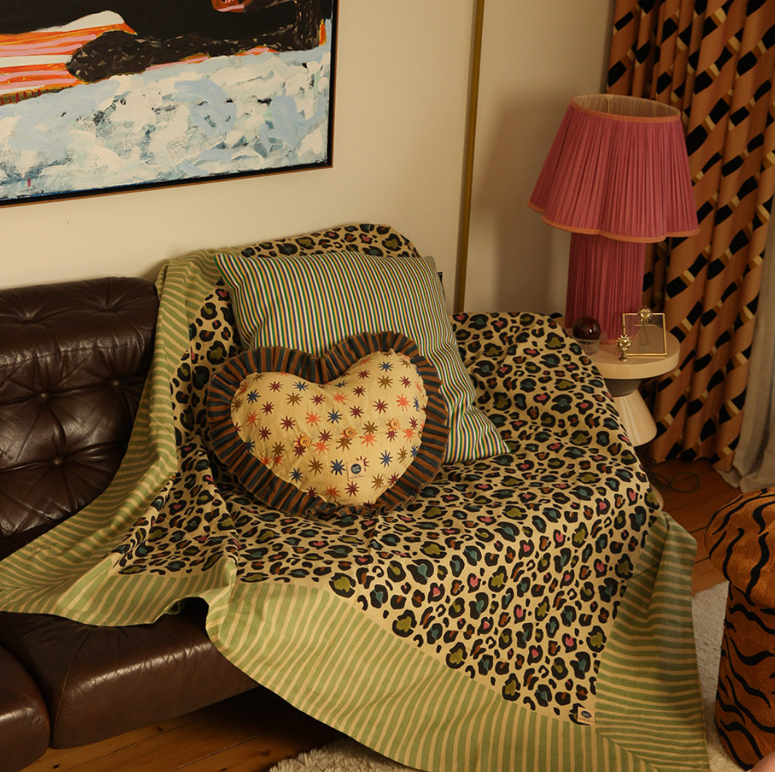 Tissu / Nappe - Léopard disco 160X350 cm