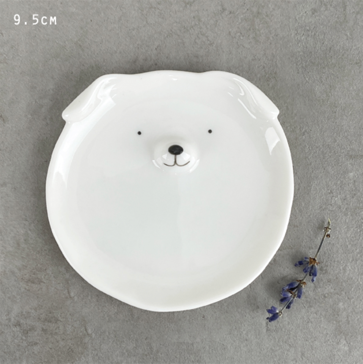 Coupelle Chien visage - Porcelaine
